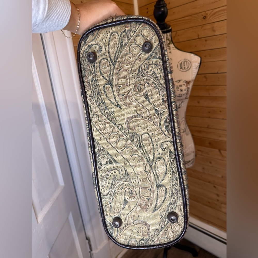Vintage Paisley Liz Claiborne Tote Bag - Picture 4 of 7